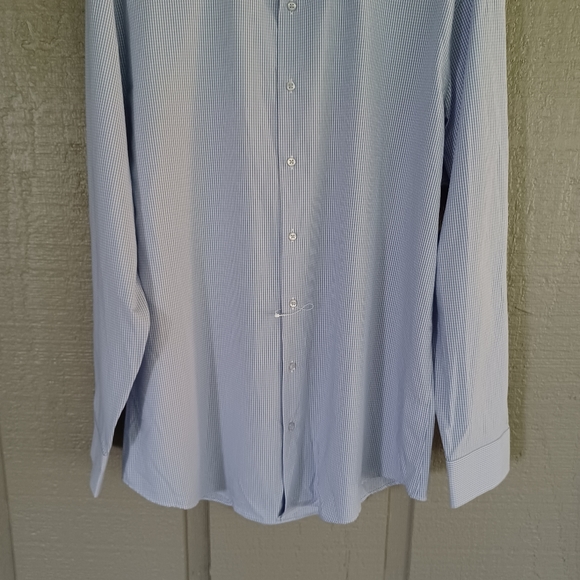 Nordstrom Print Cotton Blend Button Front Dress Shirt Size 17 (34-35) - Picture 3 of 11